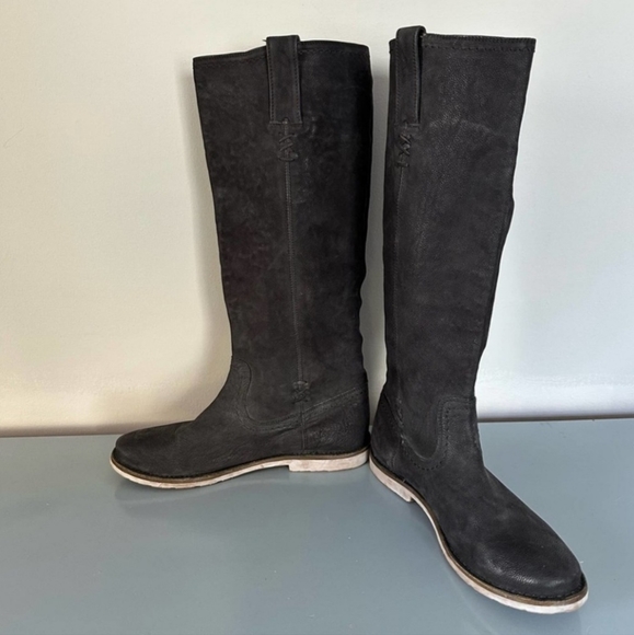 Frye Celia Black Leather Riding boots - Picture 6 of 9